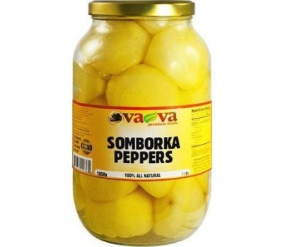 Somborka Hot Banana Peppers VaVa 1850g / 65.02oz